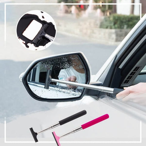 Retractable Rear-view Mirror Wiper